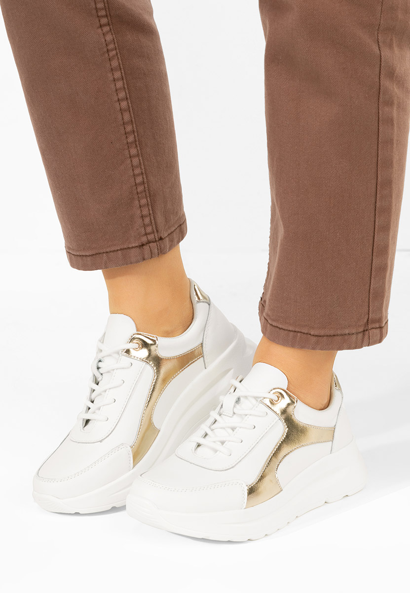 Sneakers dama piele Arkania V2 albi