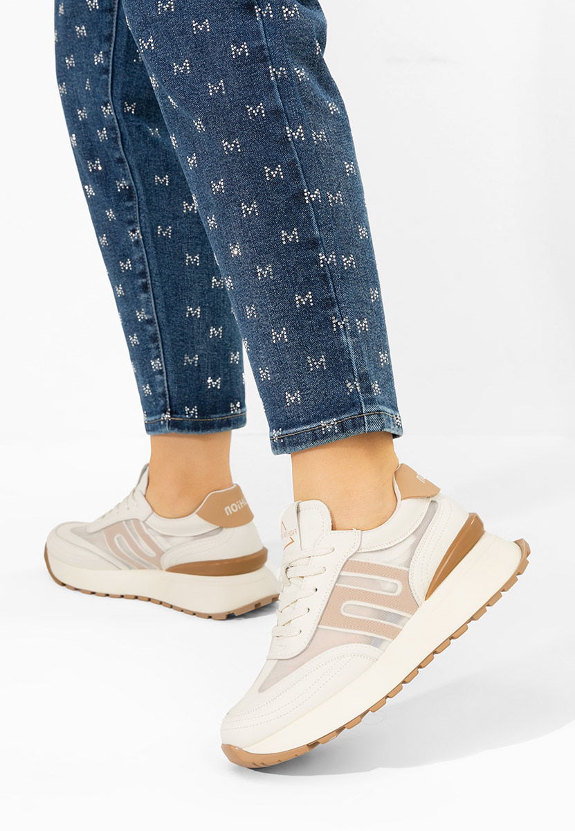 Sneakers dama piele Vladia bej