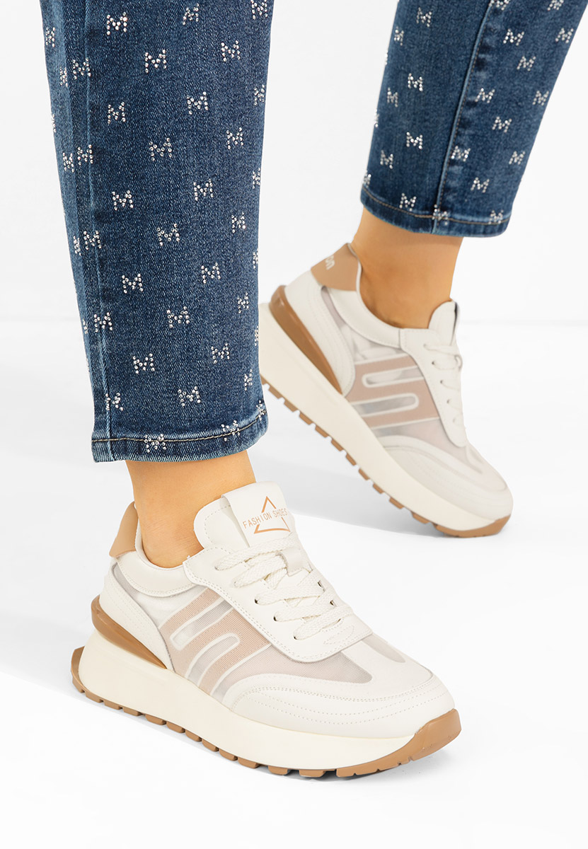 Sneakers dama piele Vladia bej