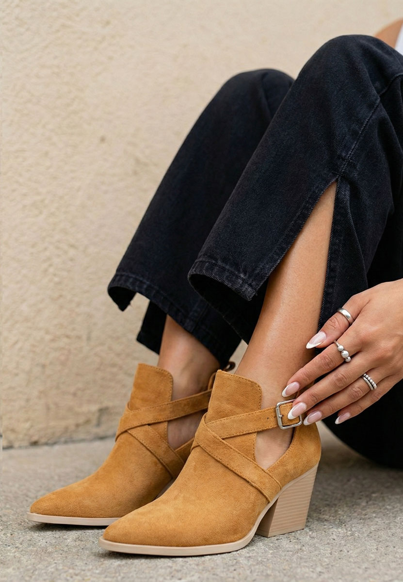 Botine de vara Rayana camel