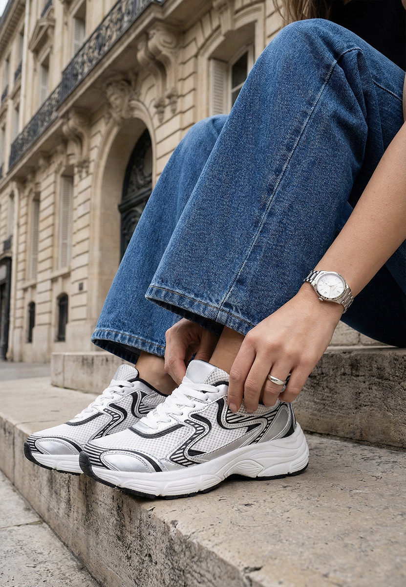 Sneakers dama Natalis V2 albi