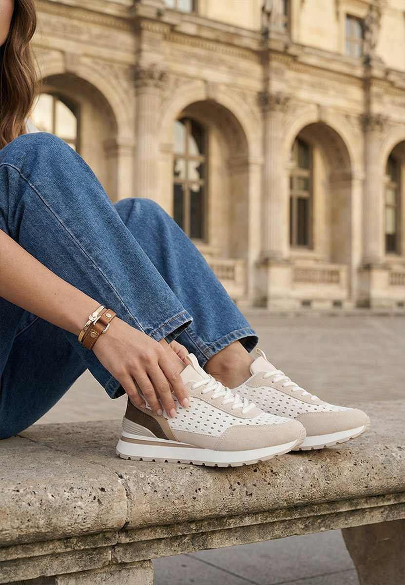 Sneakers dama Zenada bej