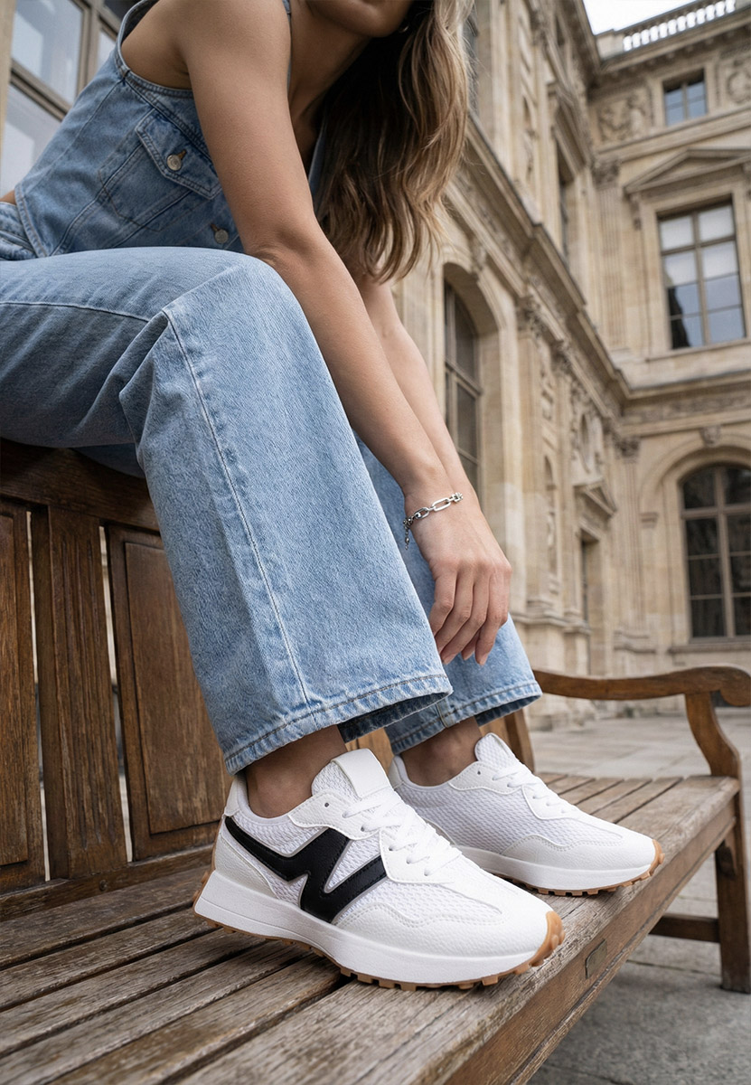 Sneakers dama Arkana V2 albi