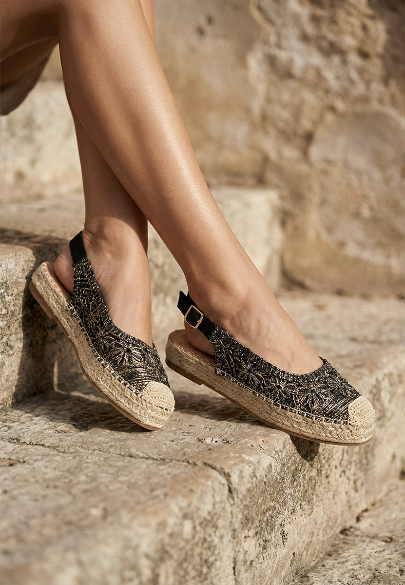 Espadrile dama Maripia negre
