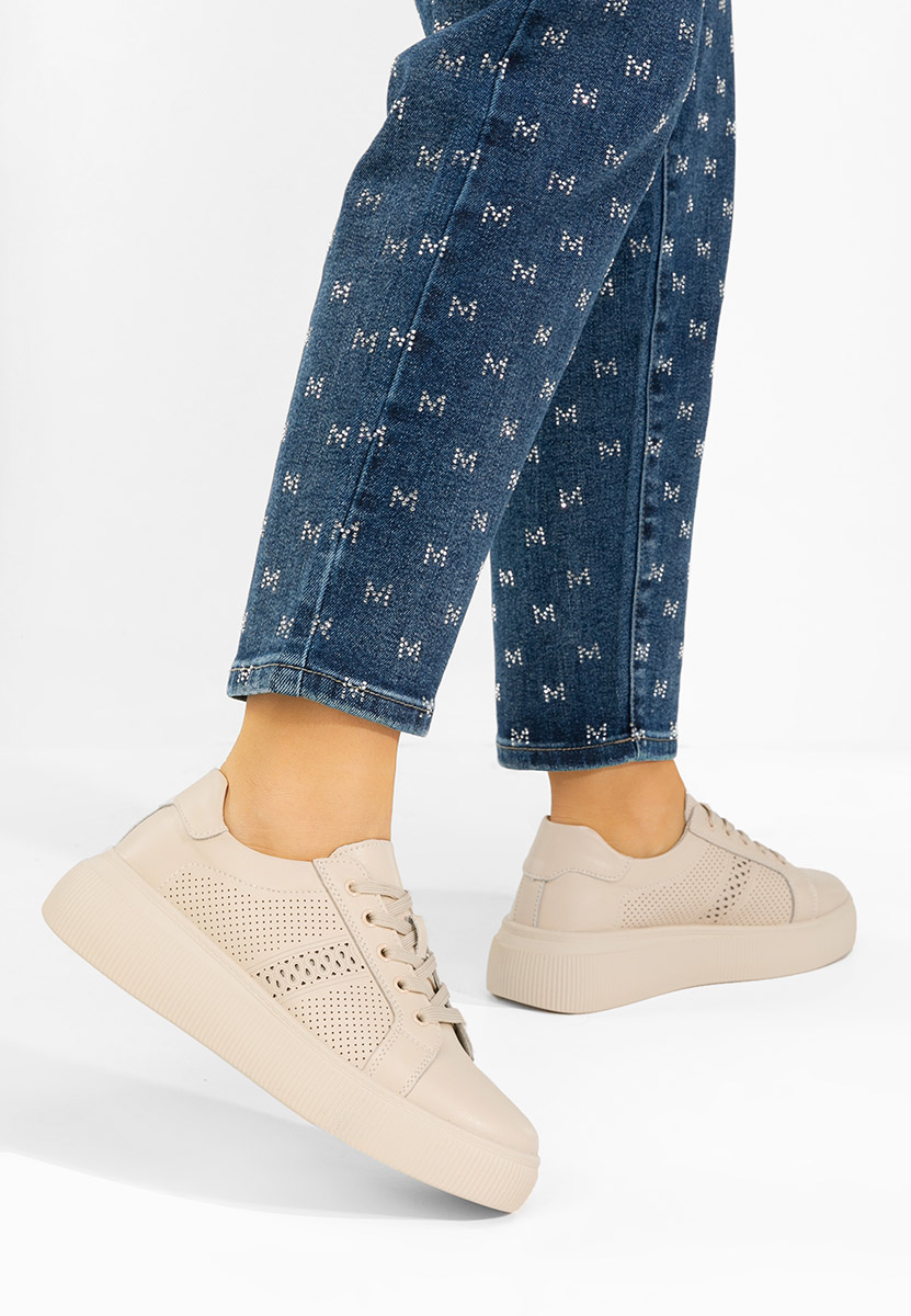 Sneakers dama piele Ofilia bej
