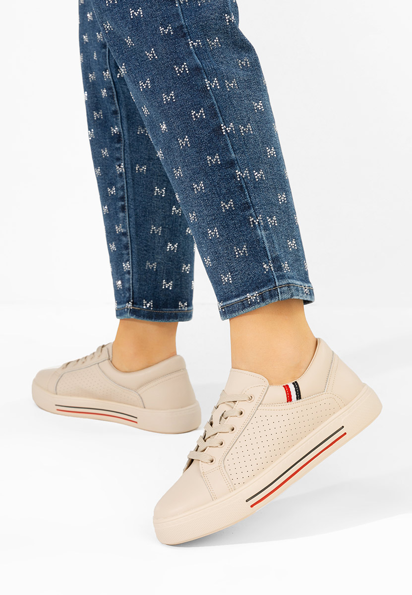 Sneakers dama piele Timina bej
