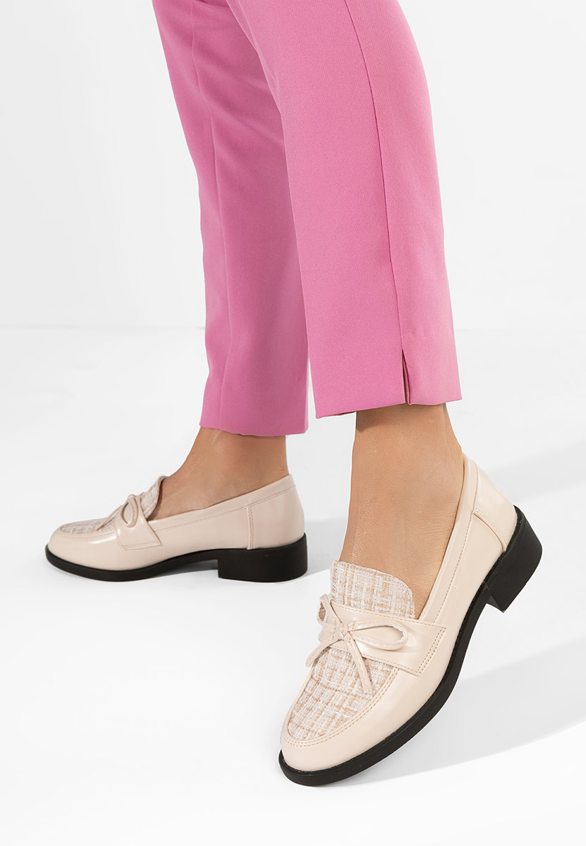 Mocasini dama Aliera bej