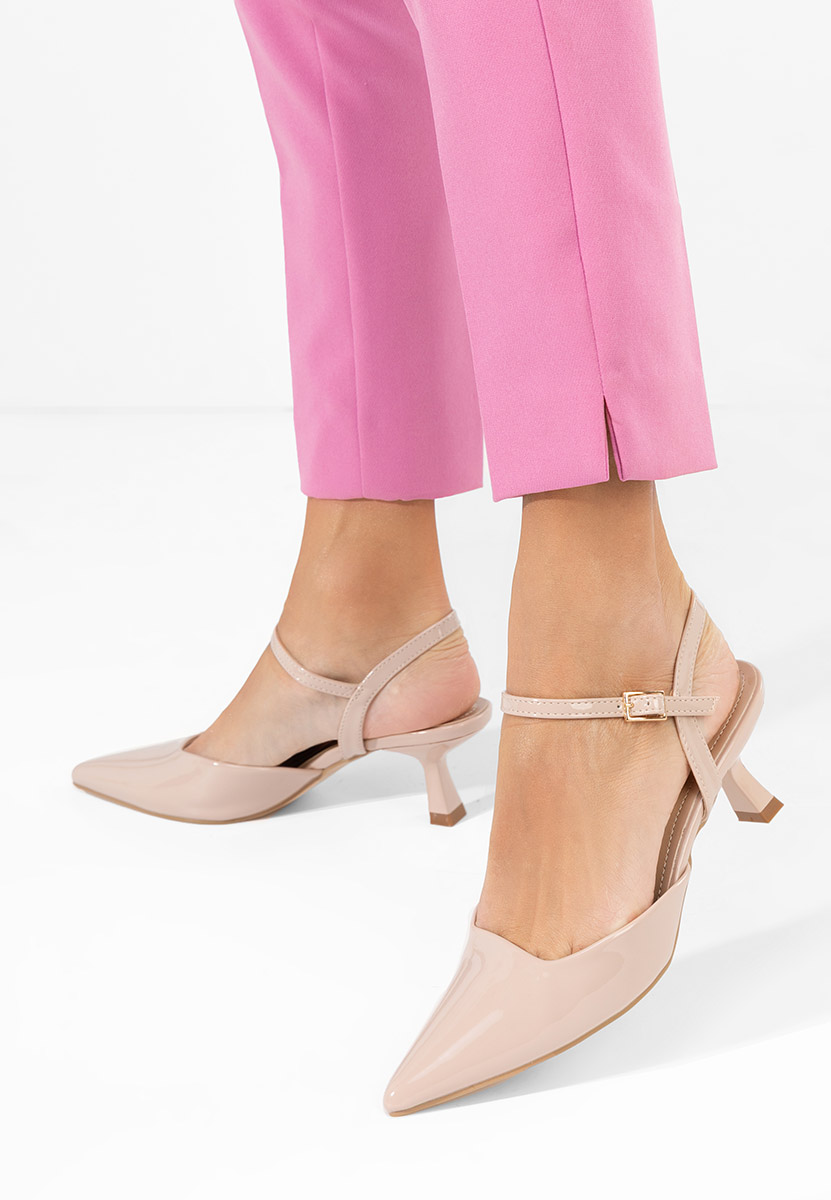 Pantofi slingback Damarisa nude