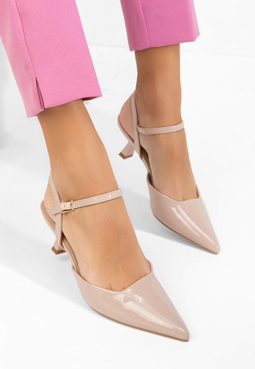 Pantofi slingback Damarisa nude