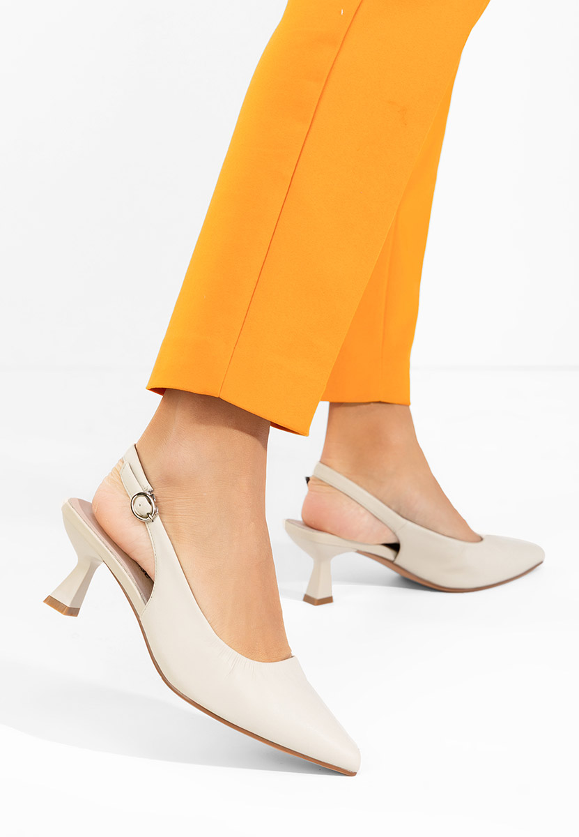Pantofi slingback Semina bej