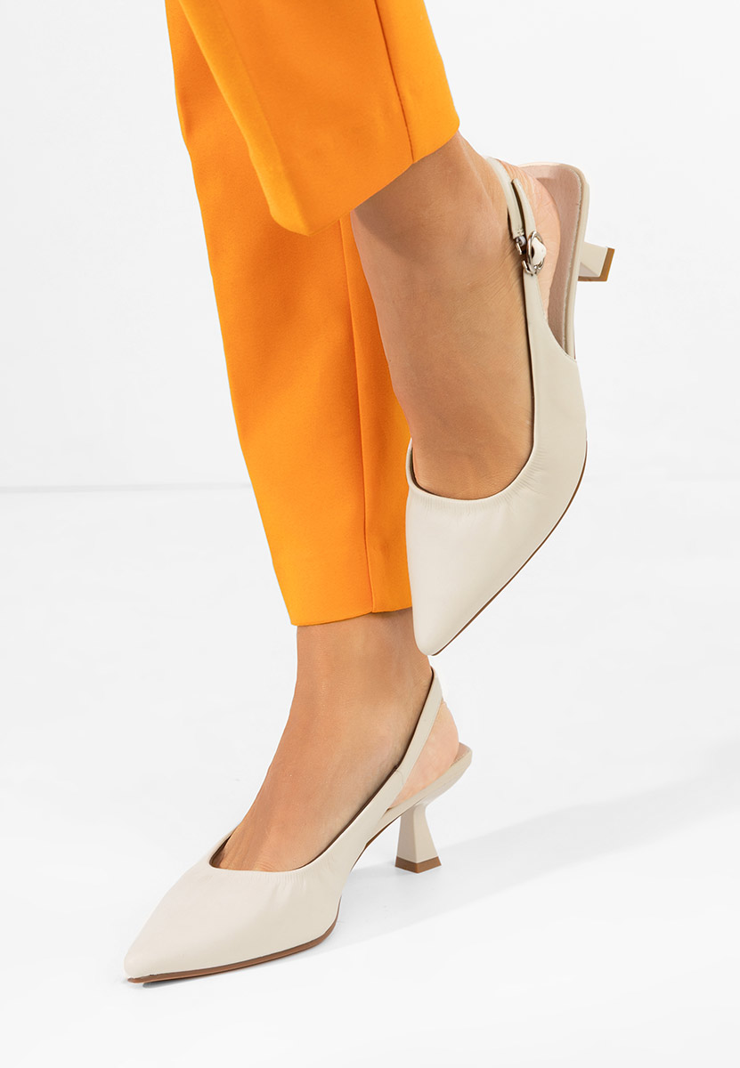 Pantofi slingback Semina bej