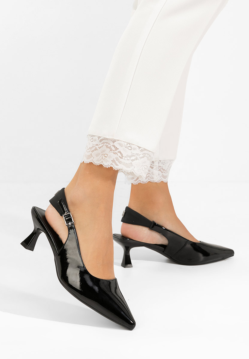 Pantofi slingback Liviana negri