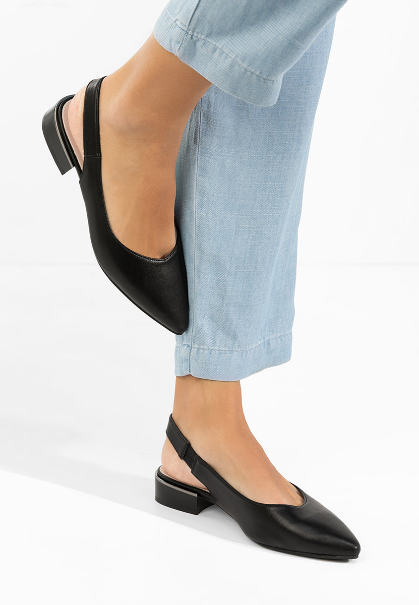 Pantofi slingback Melizia negri
