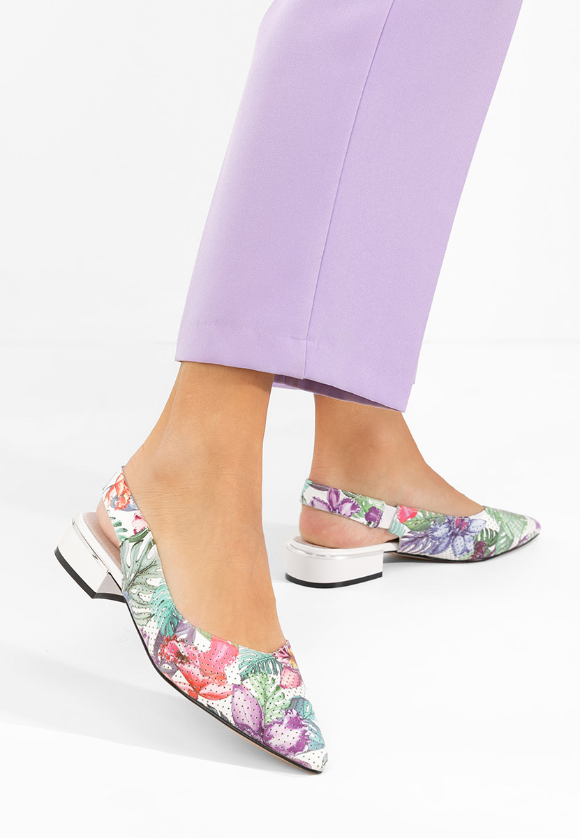Pantofi slingback Melizia multicolori