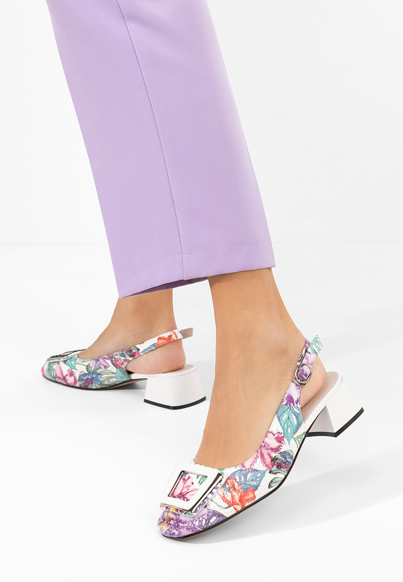 Pantofi slingback Belindia roz