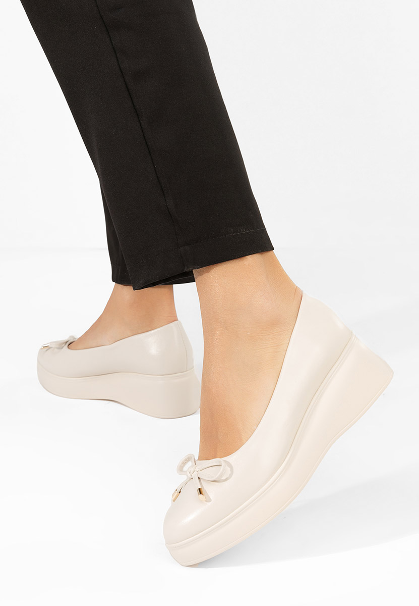 Pantofi cu platformă Olmaria bej