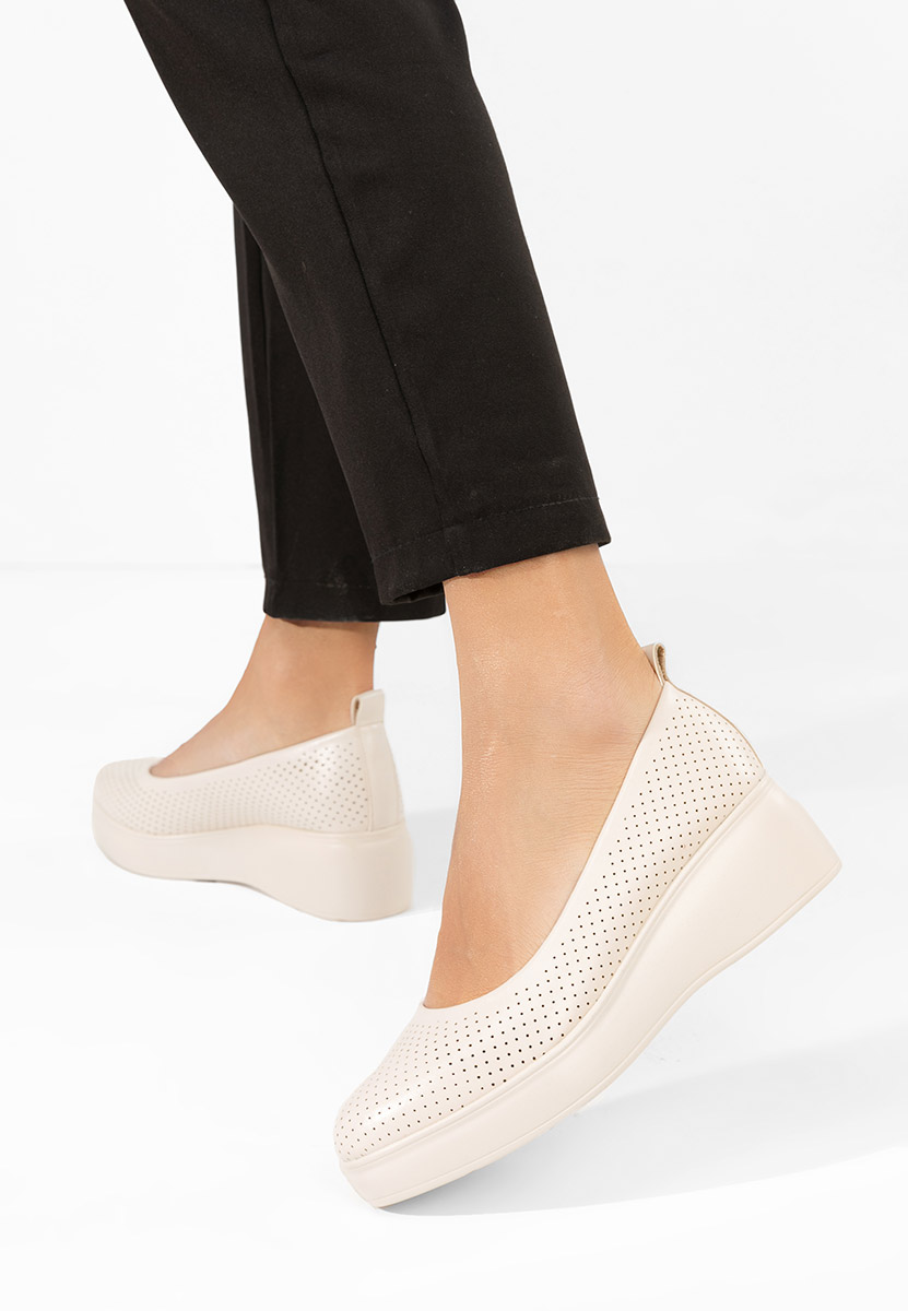 Pantofi cu platformă Danetia bej