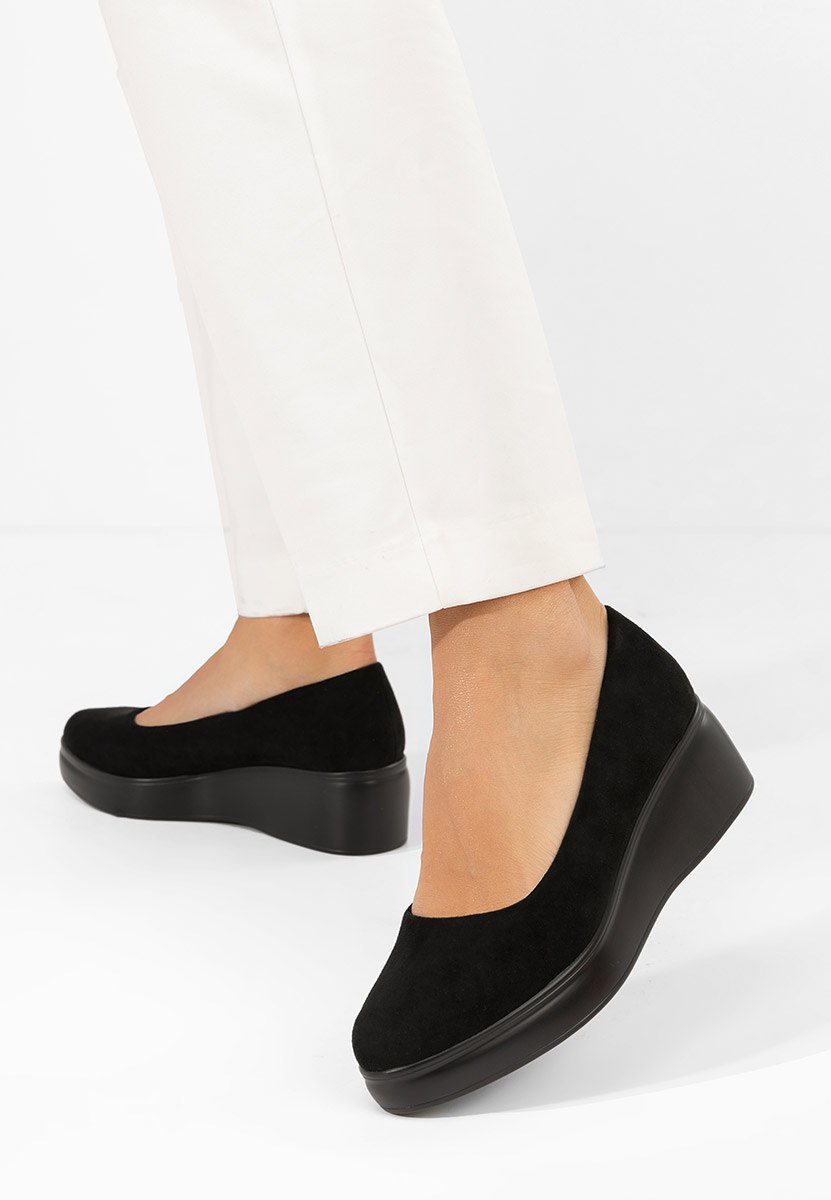Pantofi cu platformă Friderika negri