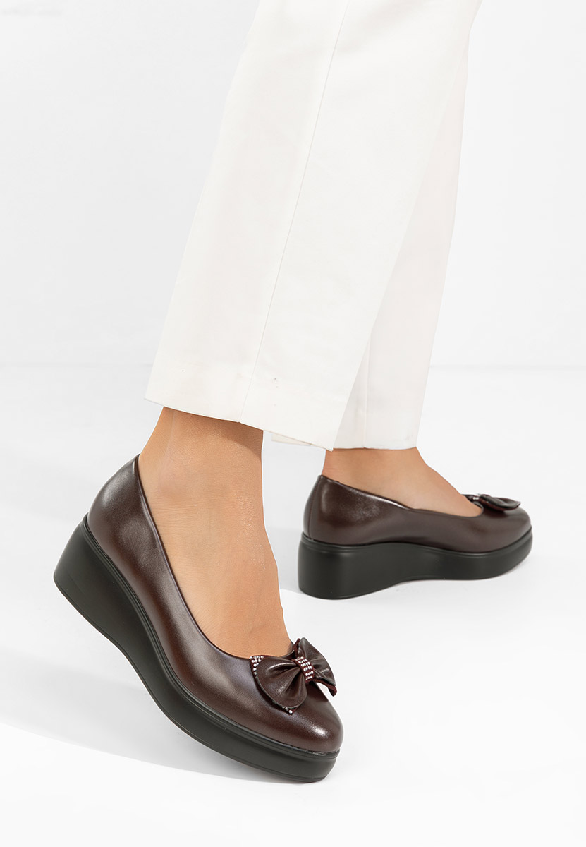 Pantofi cu platformă Liliane grena