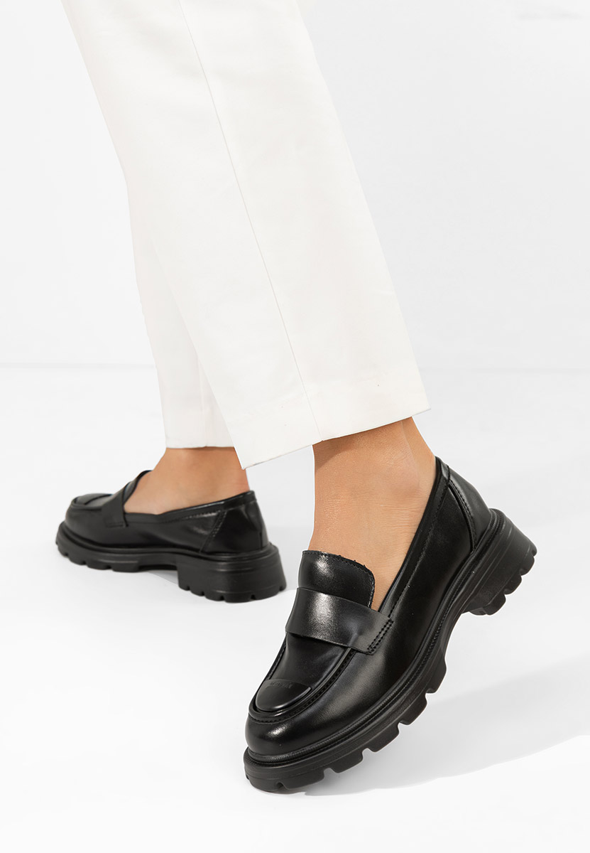 Mocasini dama Glimena negri