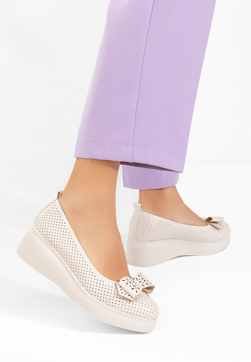 Pantofi cu platformă Latefa bej