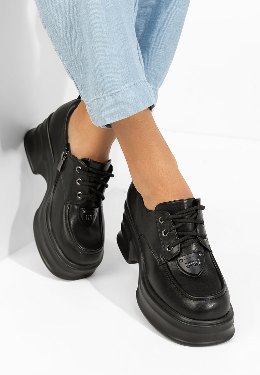 Mocasini cu toc si platforma Adnana negri