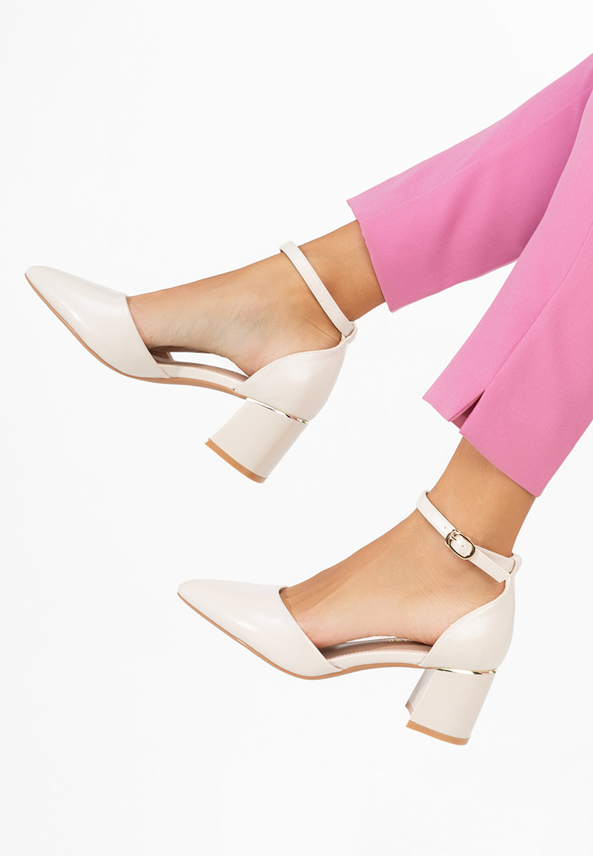 Pantofi cu toc gros si bareta Alecsia