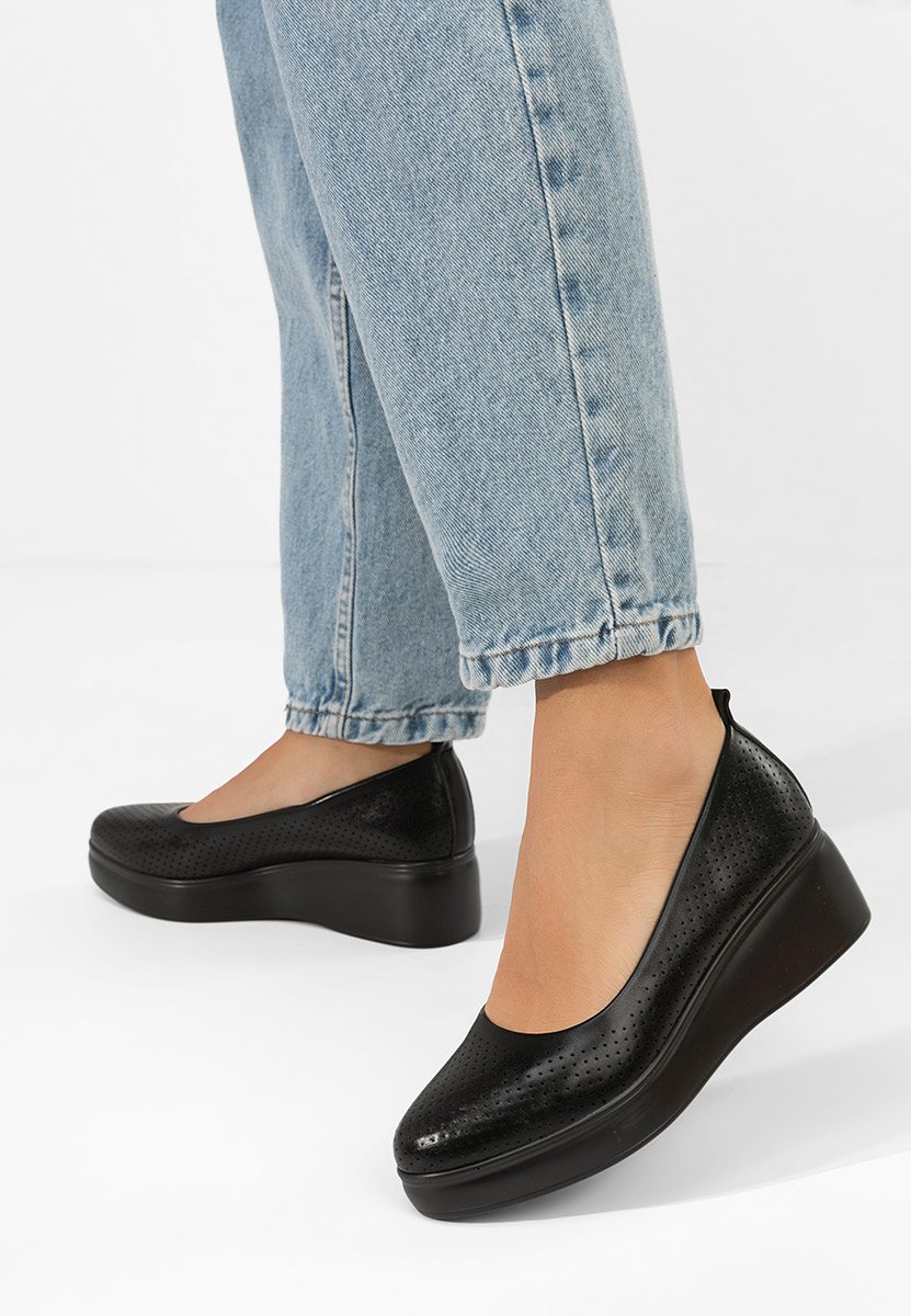 Pantofi cu platformă Danetia negri