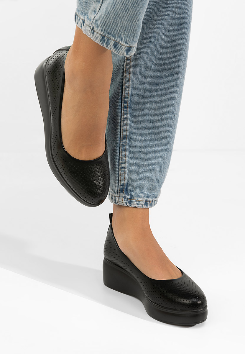 Pantofi cu platformă Danetia negri