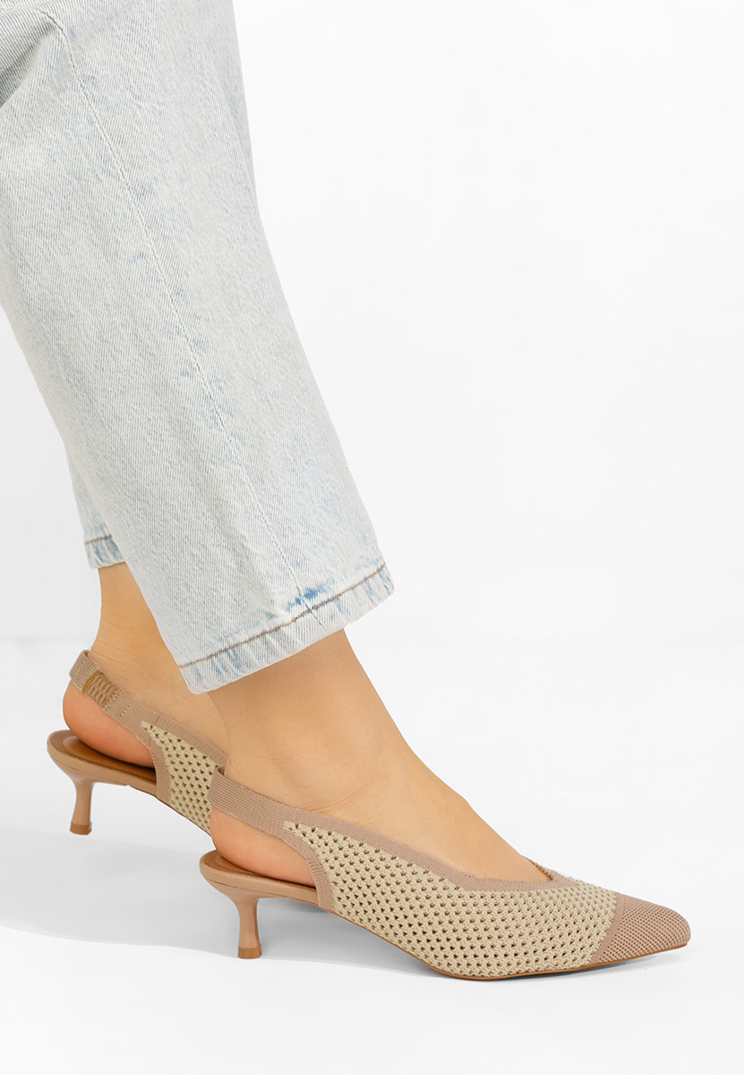 Pantofi slingback Jimenia bej