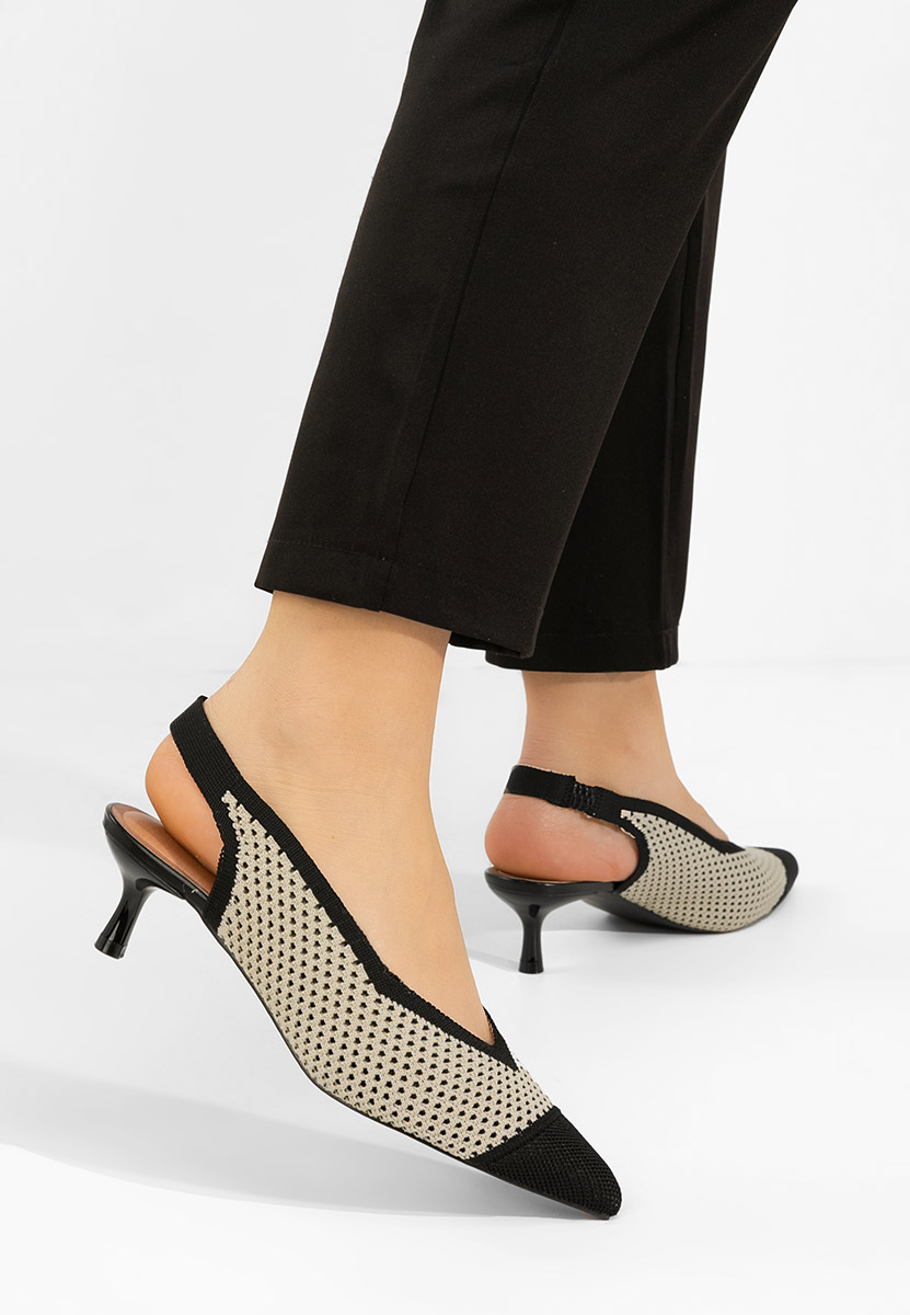 Pantofi slingback Jimenia negri