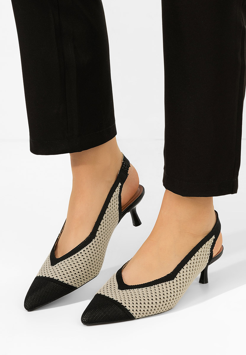 Pantofi slingback Jimenia negri