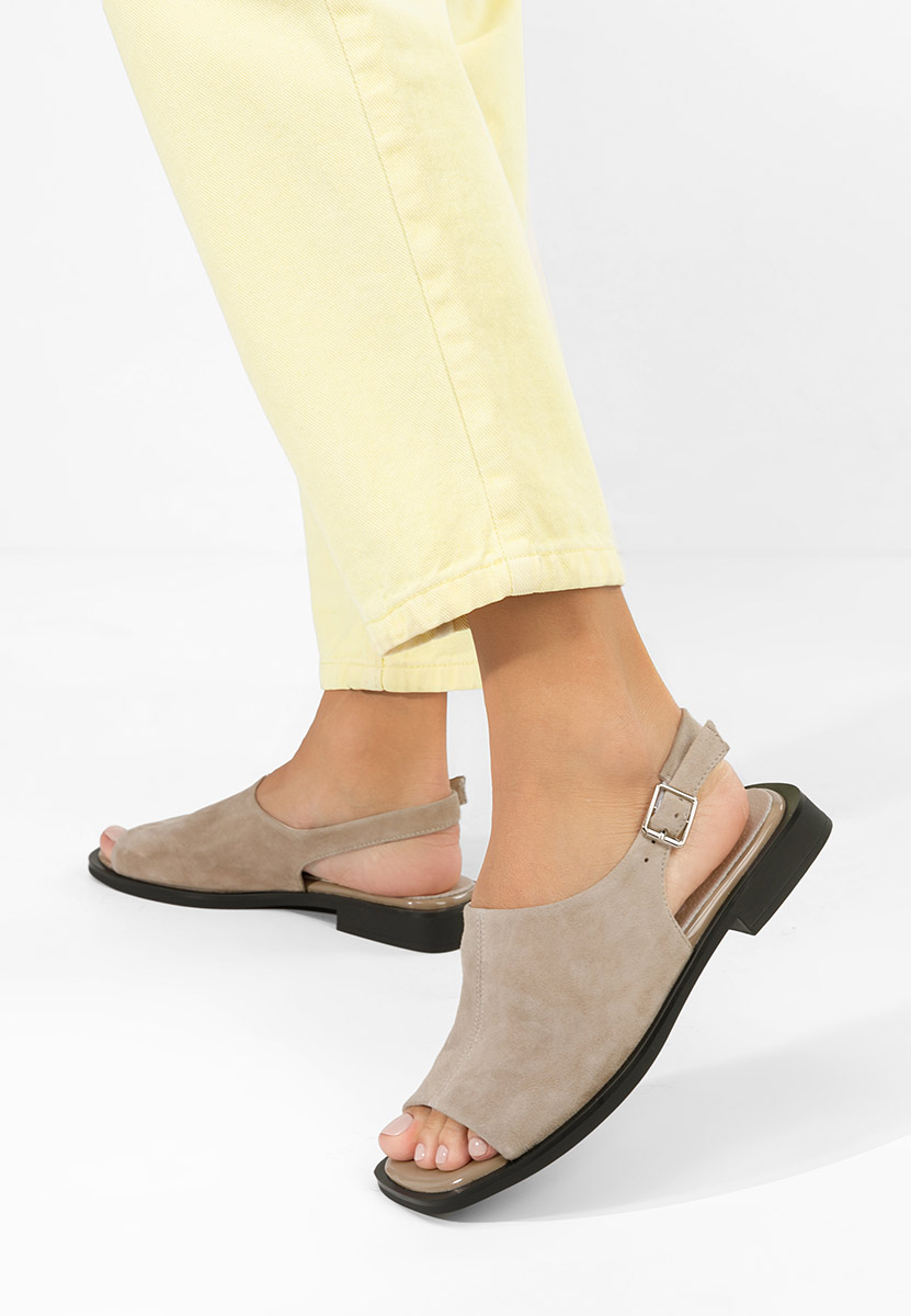 Sandale dama piele Saryna bej