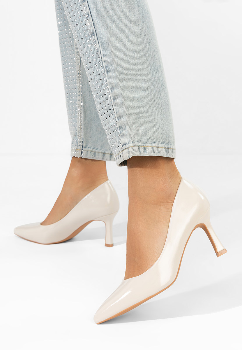 Pantofi cu toc subtire Patricka V2 bej