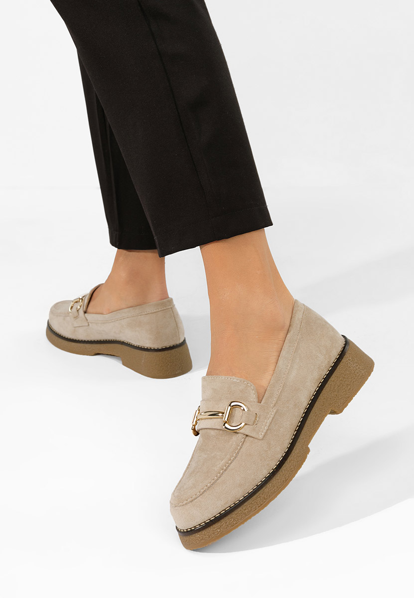 Mocasini dama Ylenia bej