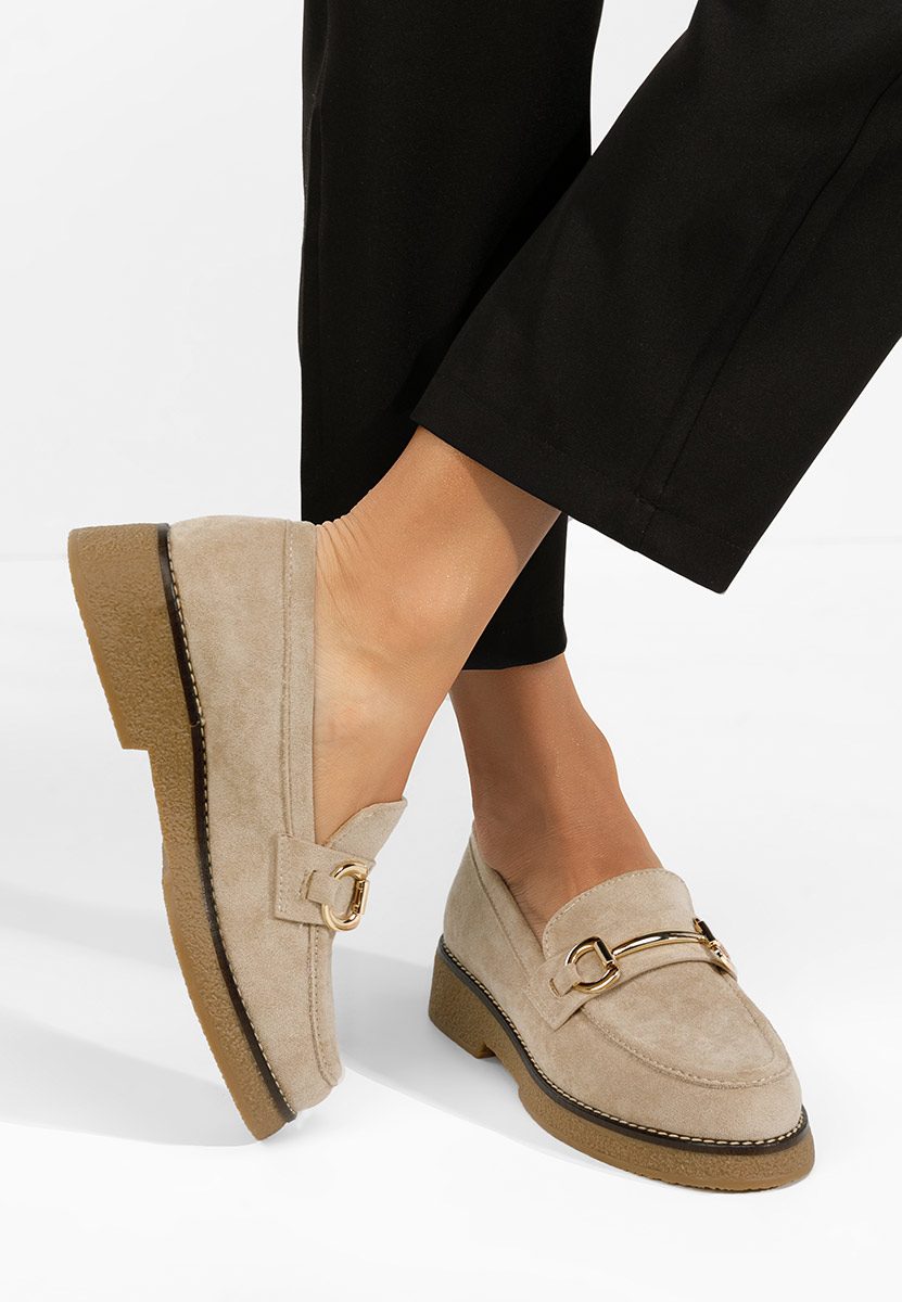 Mocasini dama Ylenia bej