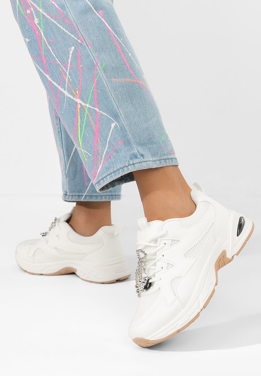 Sneakers dama Otylia albi