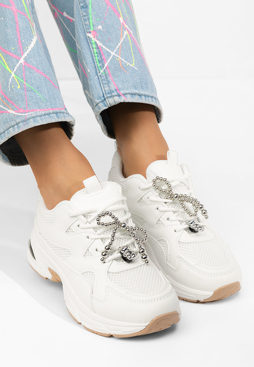 Sneakers dama Otylia albi