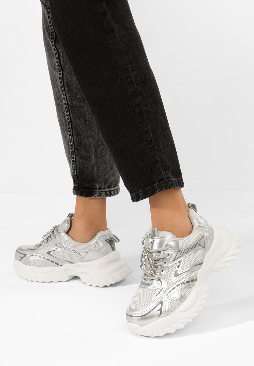 Sneakers dama Eudoria argintii