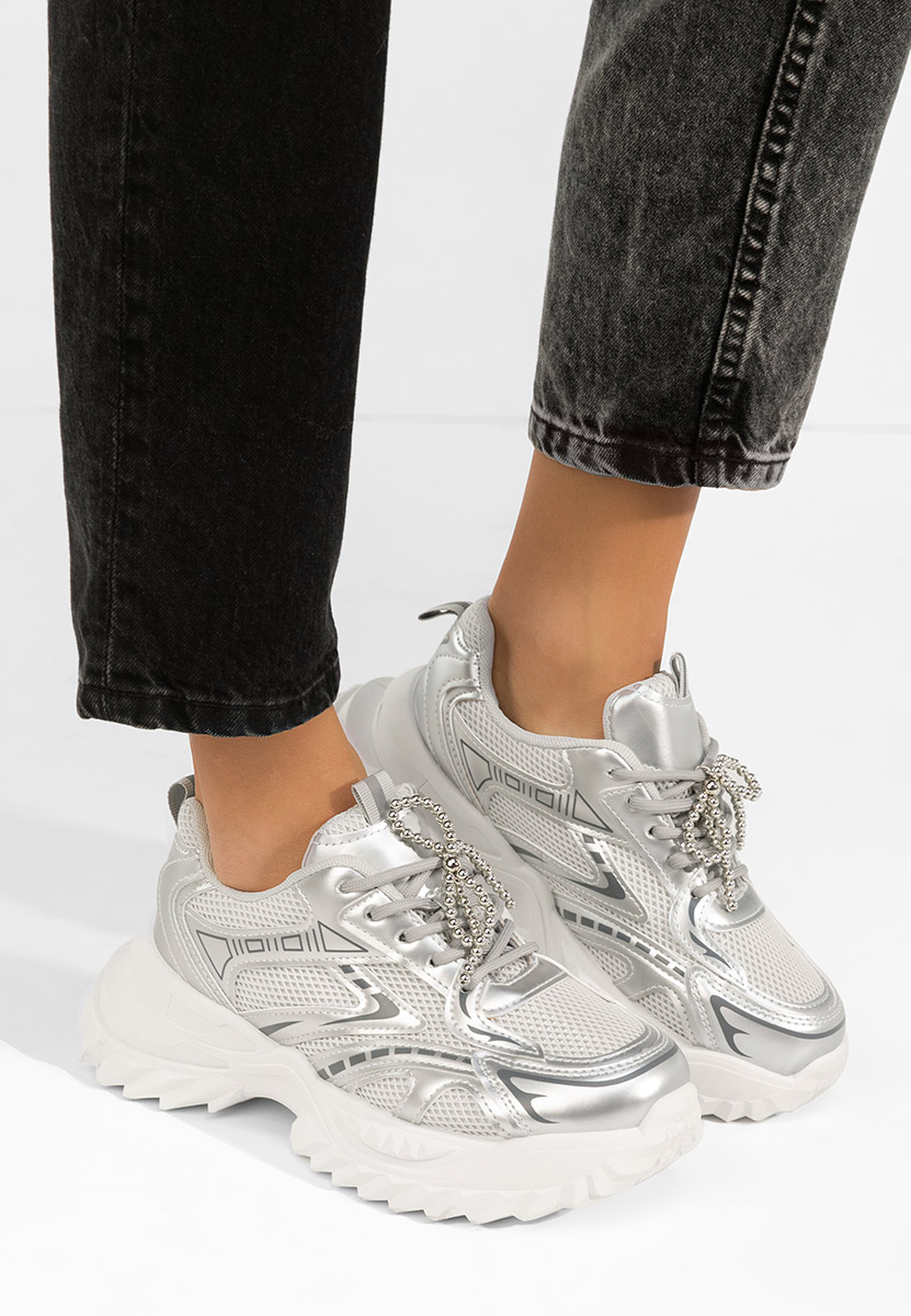 Sneakers dama Eudoria argintii