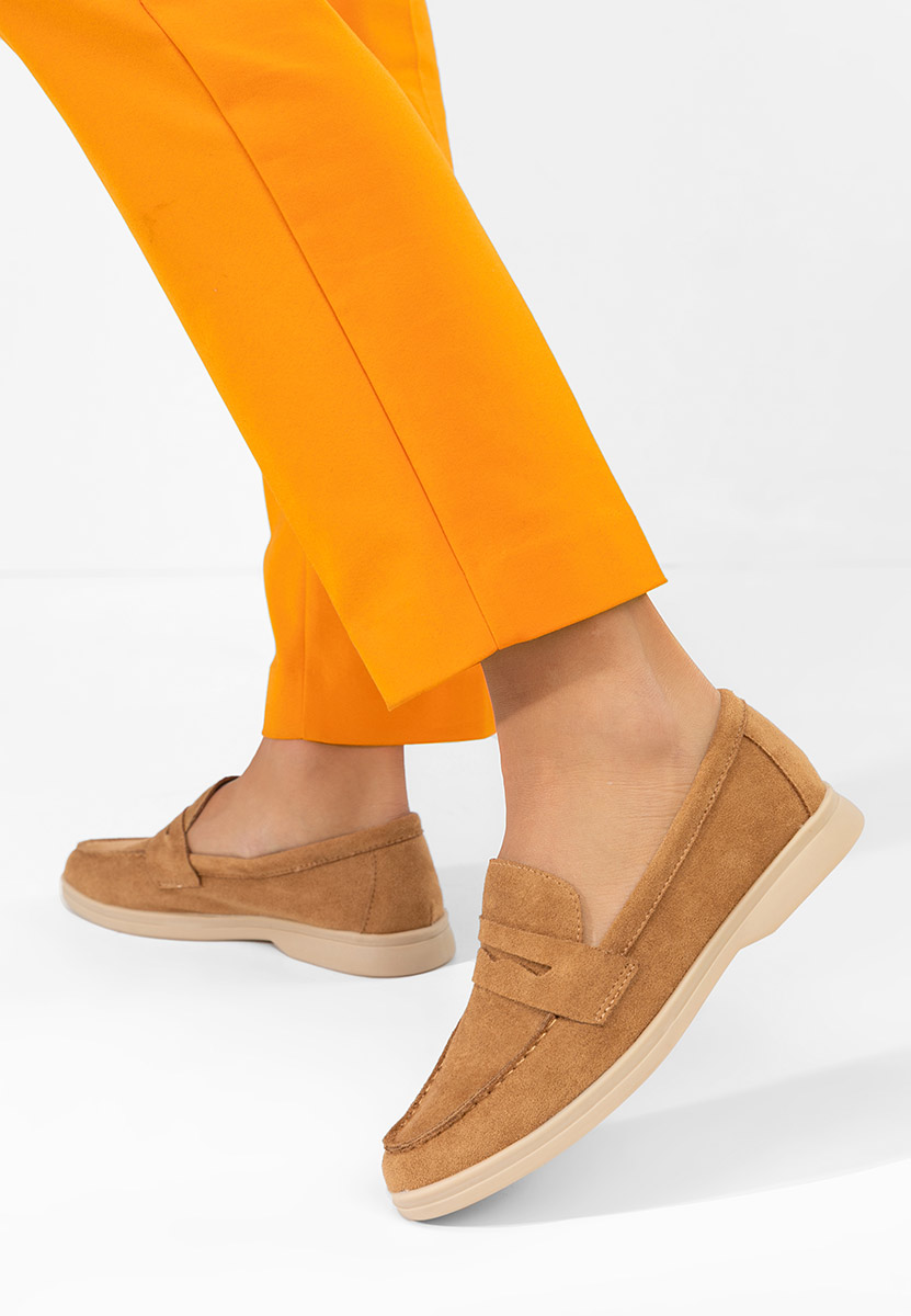 Mocasini dama Hesika camel