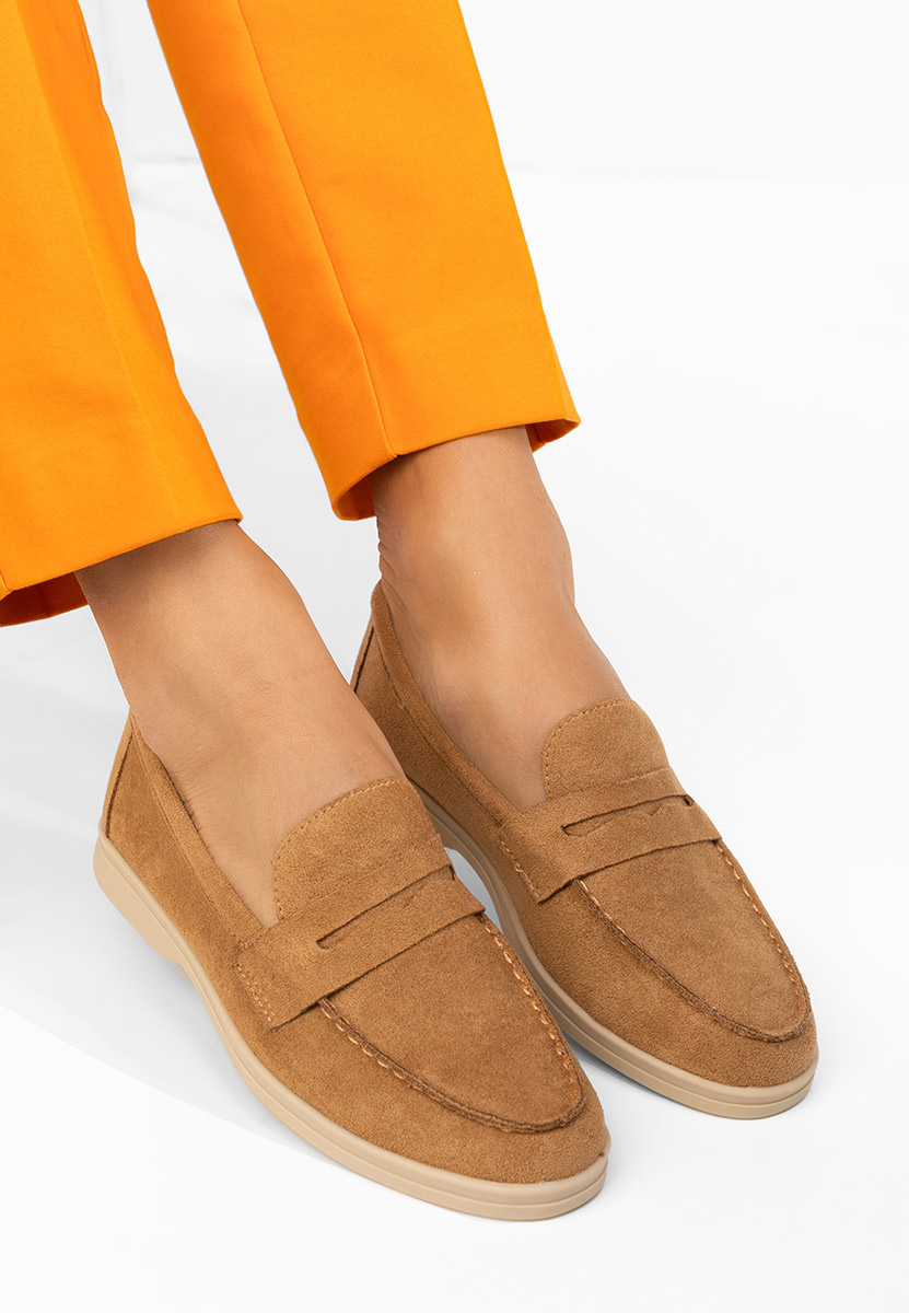 Mocasini dama Hesika camel