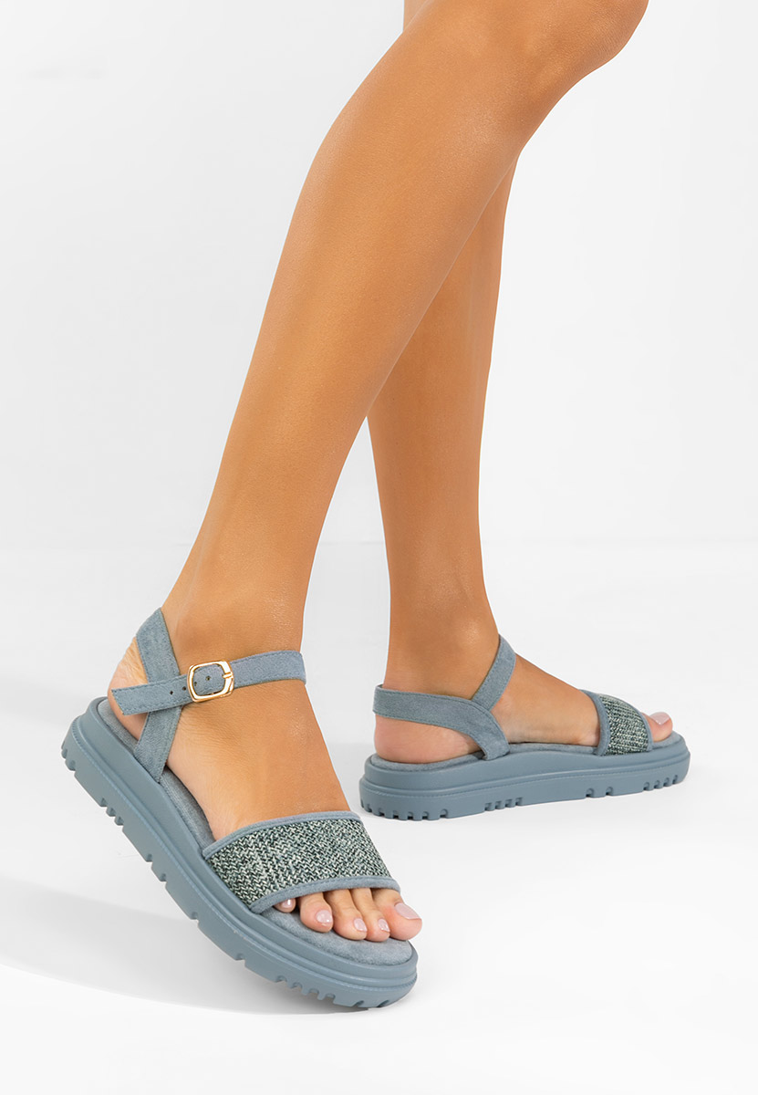 Sandale cu platformă Donetia albastri