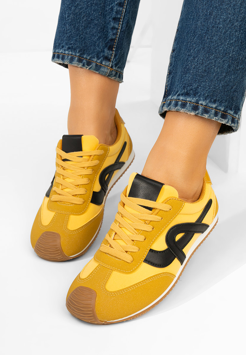 Sneakers dama Kalindia galbeni