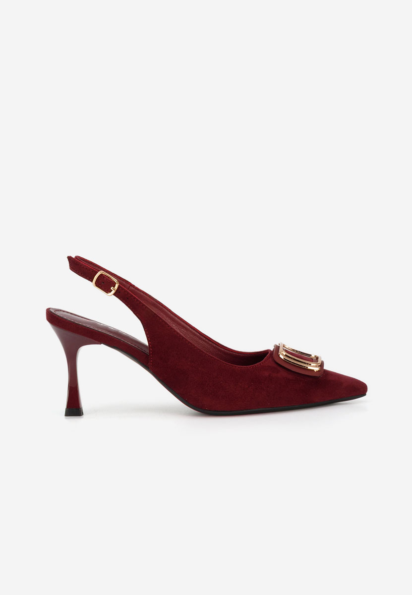 Pantofi slingback Cristelia grena