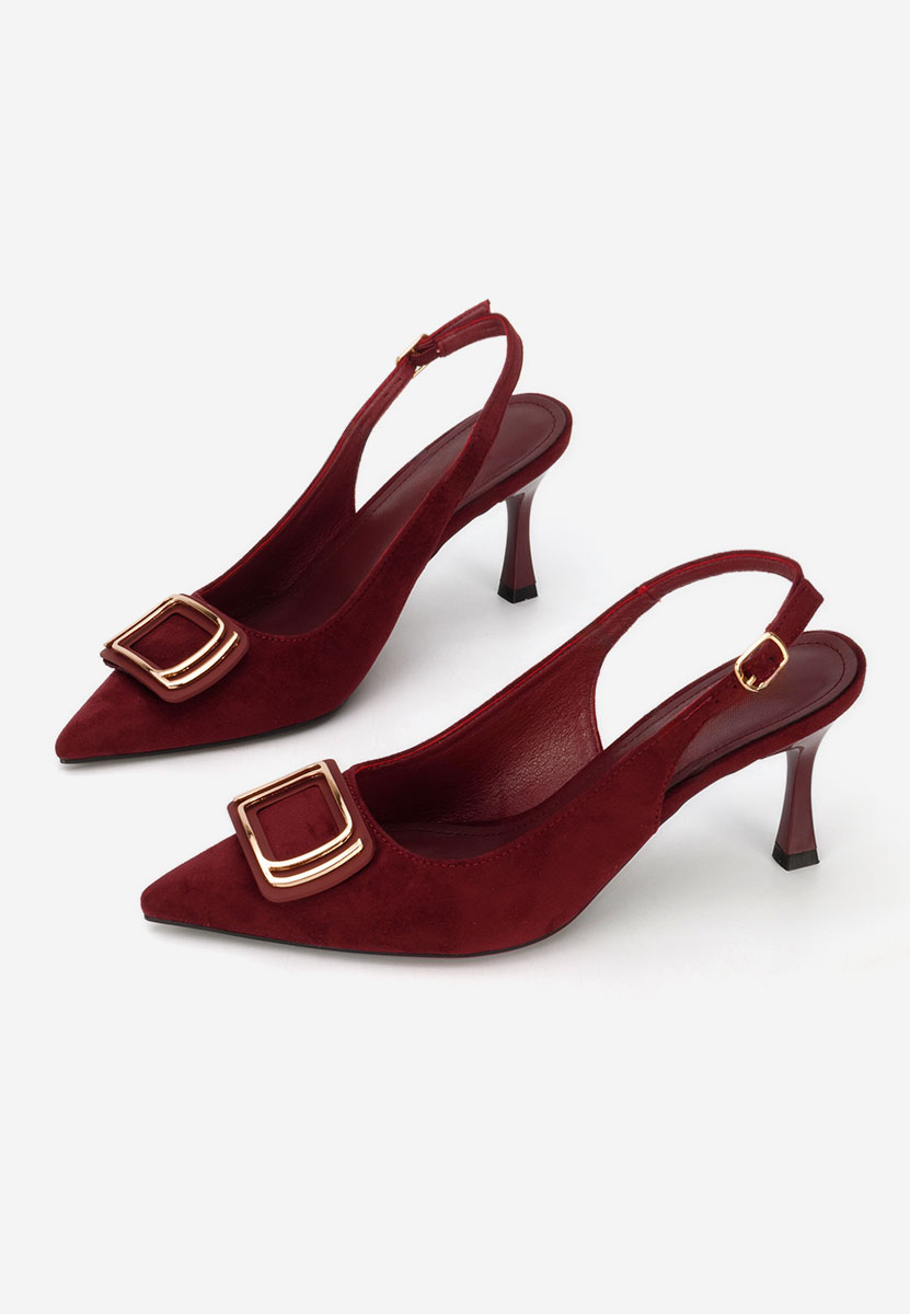 Pantofi slingback Cristelia grena