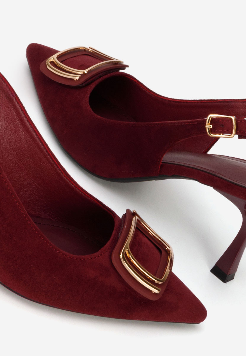 Pantofi slingback Cristelia grena