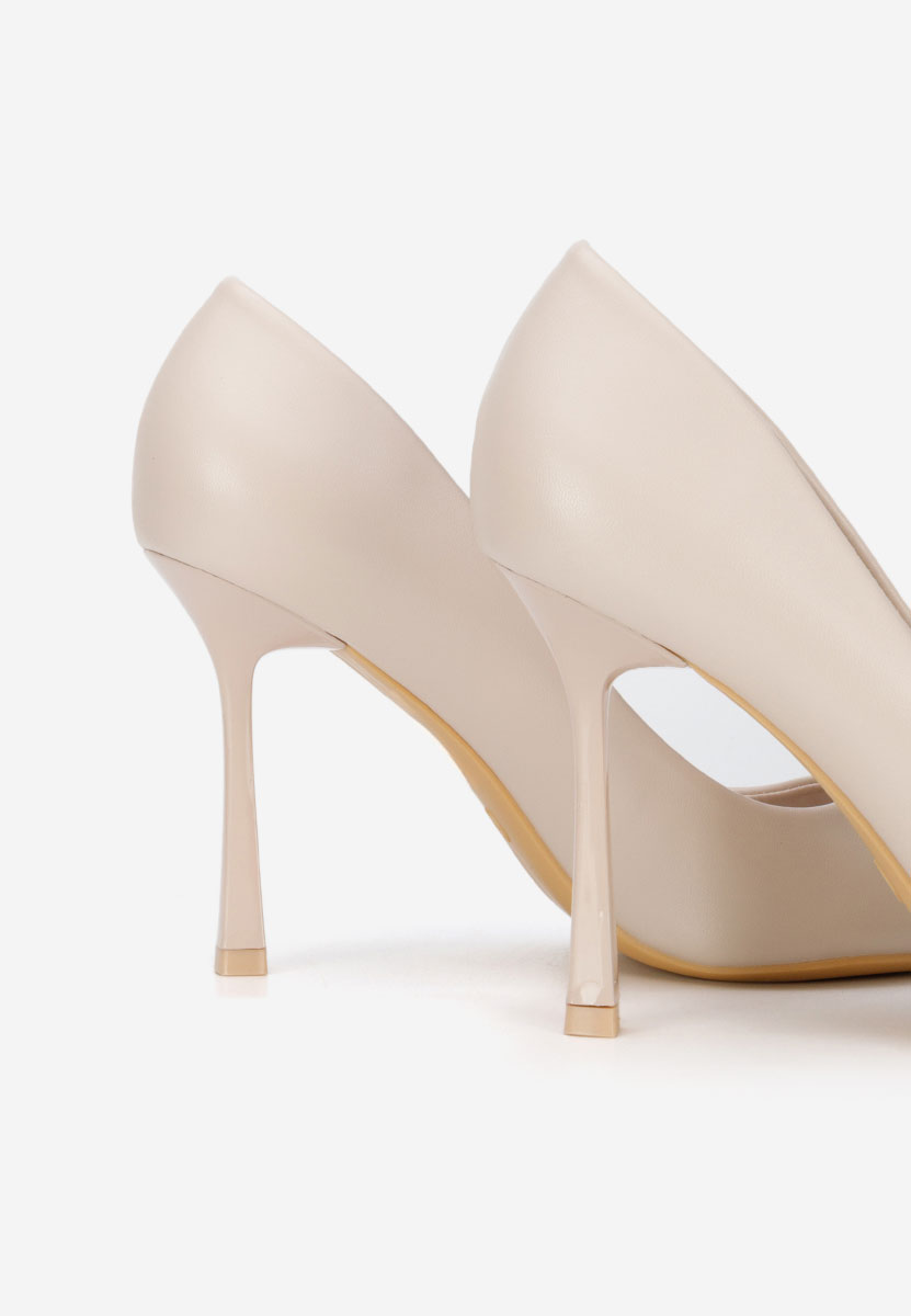 Pantofi stiletto Isabele bej