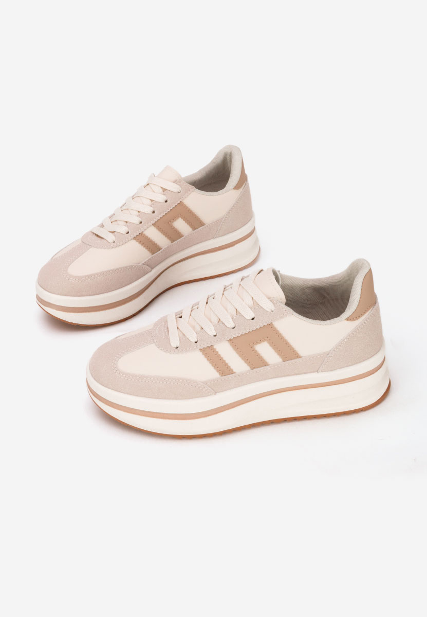 Sneakers cu platformă Jesie bej