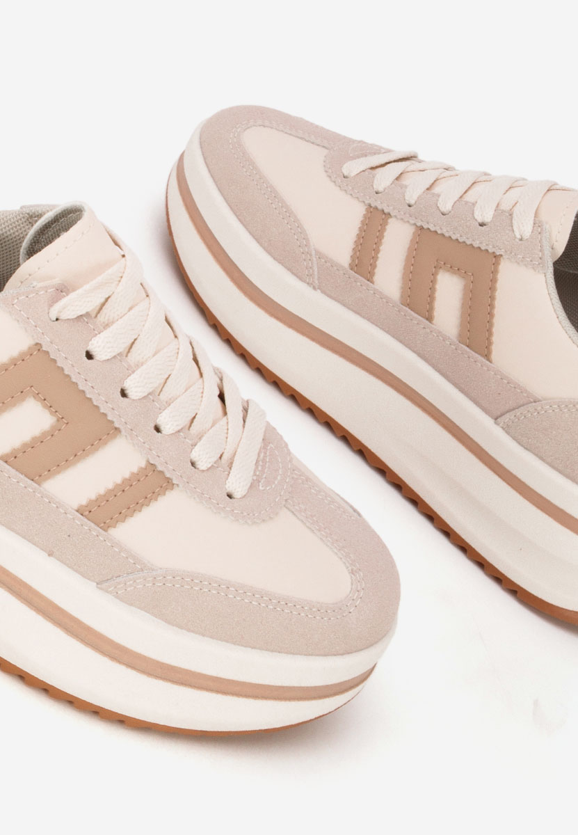 Sneakers cu platformă Jesie bej